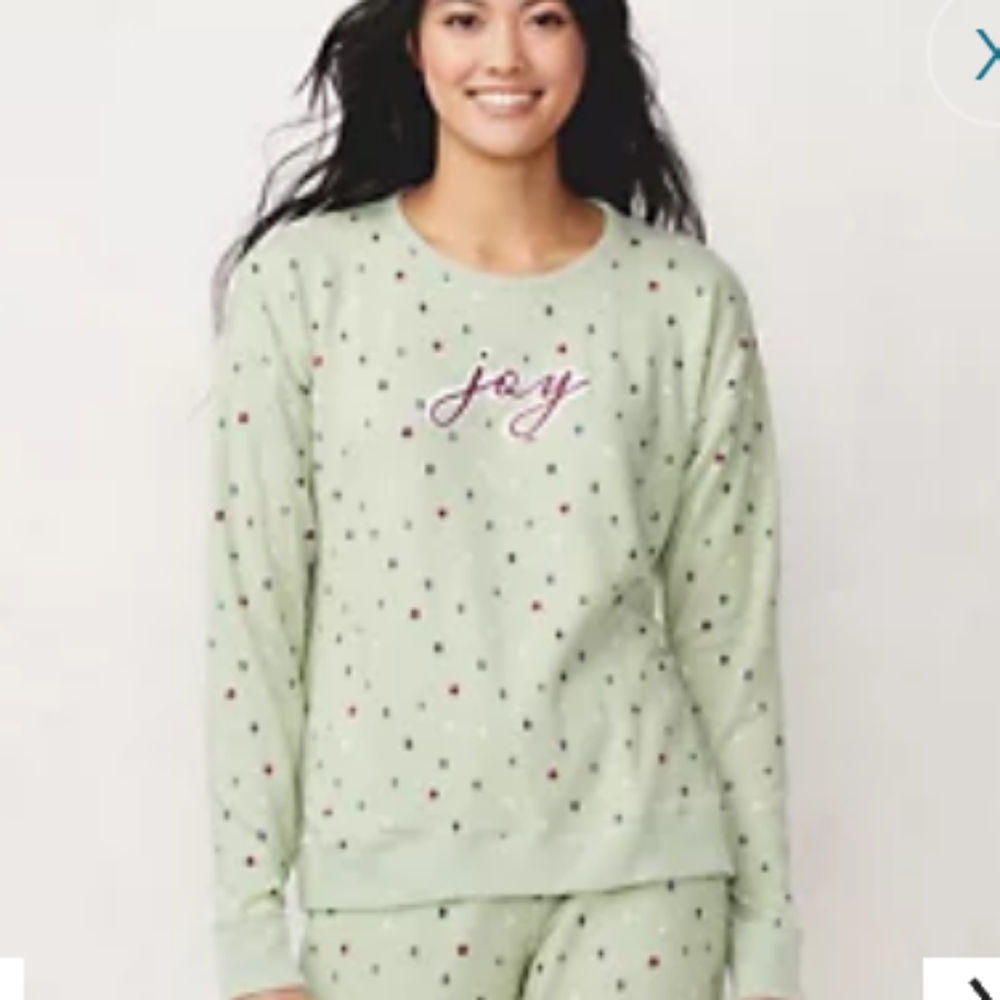 Lc Lauren Conrad Joy Long sleeve Pajama Top